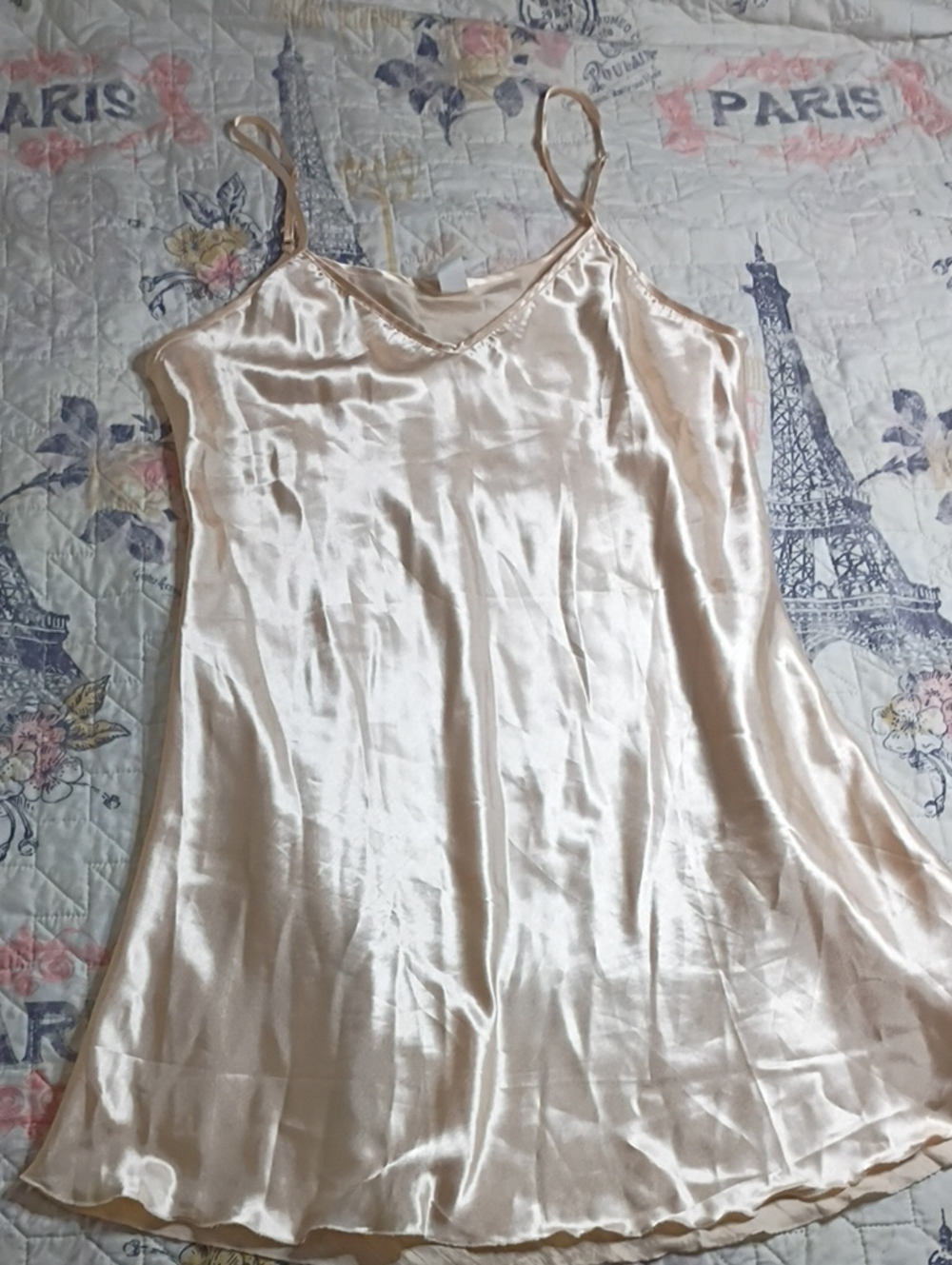 Women’s Satin Textured Slip Cami - Cream